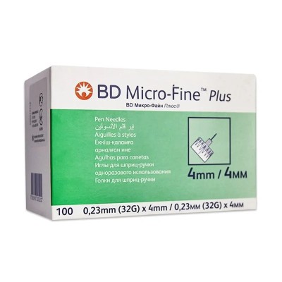 AIGUILLES Insuline du 4mm au 8mm /100 MARQUE BD
