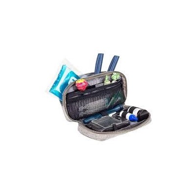TROUSSE ISOTHERMIQUE "MATERIEL DIABETIQUE" EN TISSU VINYL NOIR