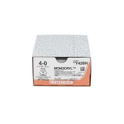 MONOCRYL 4/0 CT 3/8 19MM 70CM