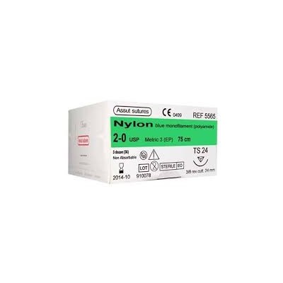 NYLON 4/0 CT 3/8 19MM 75CM